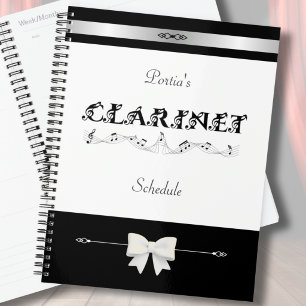 Organizador de Horário de Aluno de Clarinete Chic