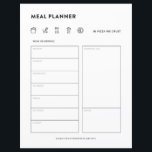 Organizador de menus semanais da família do planej<br><div class="desc">Este planejador diário de refeições é perfeito para configurar o menu semanal para casa.</div>