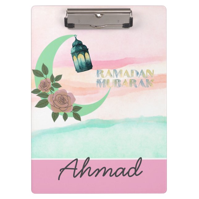 Organizador de Prancheta Personalizado do Ramadão (Frente)