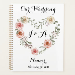 Organizador de Rosas de Marfim Rosa de Casamento