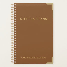 Organizador Diário Elegante para Notas e Planos