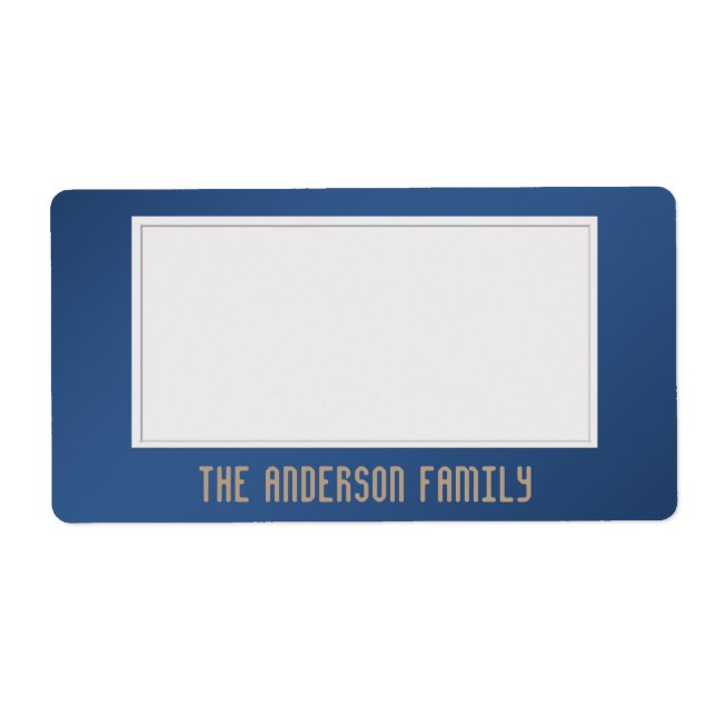 Organize o adesivo de armazenamento com uma cor az (Frente)