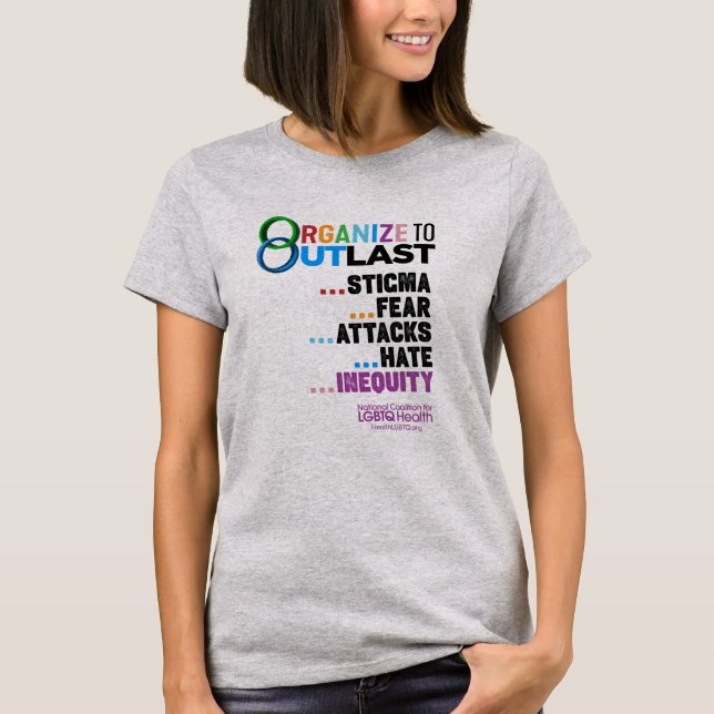 Organize to Outlast Women's T-Shirt (Frente)