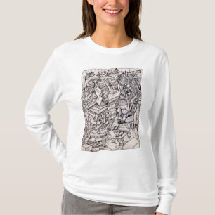 Órgão de Preocupações T-Shirt de Longa Folga