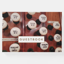 Orgão pára o livro de convidados