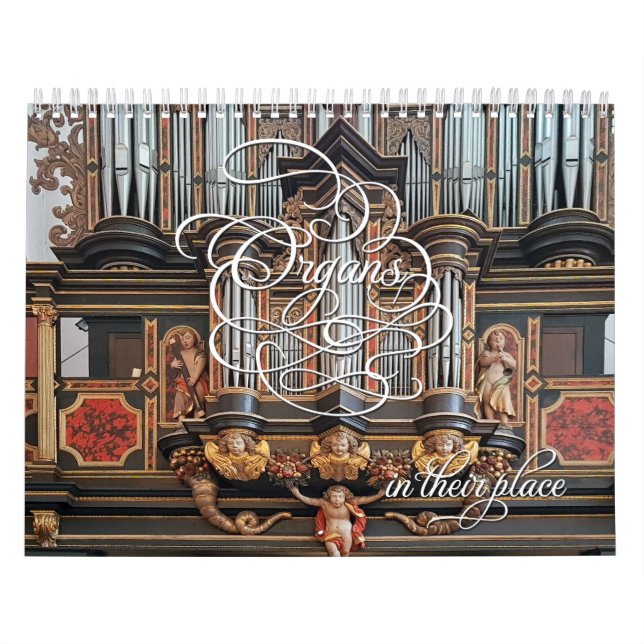 Órgãos no lugar - calendário horizontal (Capa)