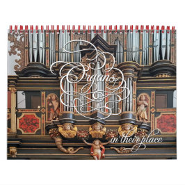 Órgãos no seu lugar - calendário horizontal