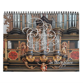 Órgãos no seu lugar - calendário horizontal