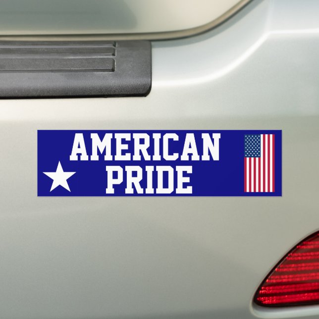 Orgulho Americano Adesivo de Para-choque (No carro)