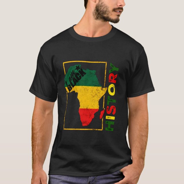 orgulho Camisa do mês da história negra roupa Mulh (Frente)