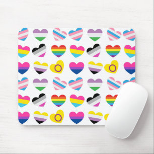 Orgulho Corações Mousepad