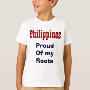 Orgulho das minhas raízes nas t-shirts das Filipi