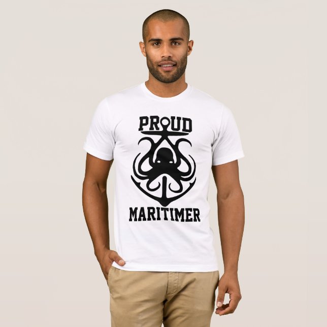 Orgulho de camiseta Maritimer polvo Rodopagem de f (Frente Completa)