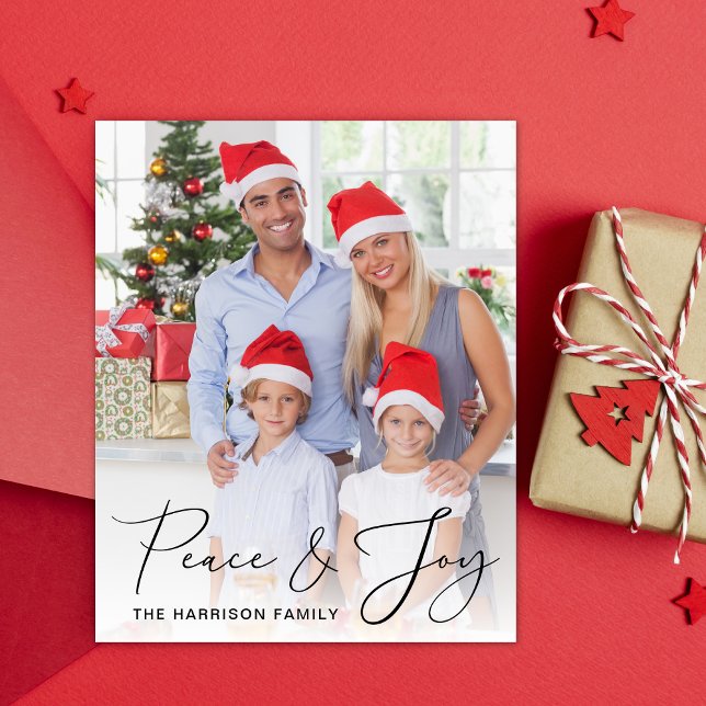 Orgulho de Natal Três Cartões com fotos (This holiday season, let your family's smiles and heartwarming memories shine on our 3 photo card)