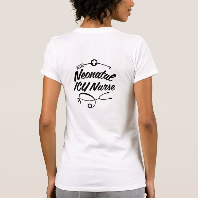 Orgulho de se importar com a camiseta design NICU  (Verso)