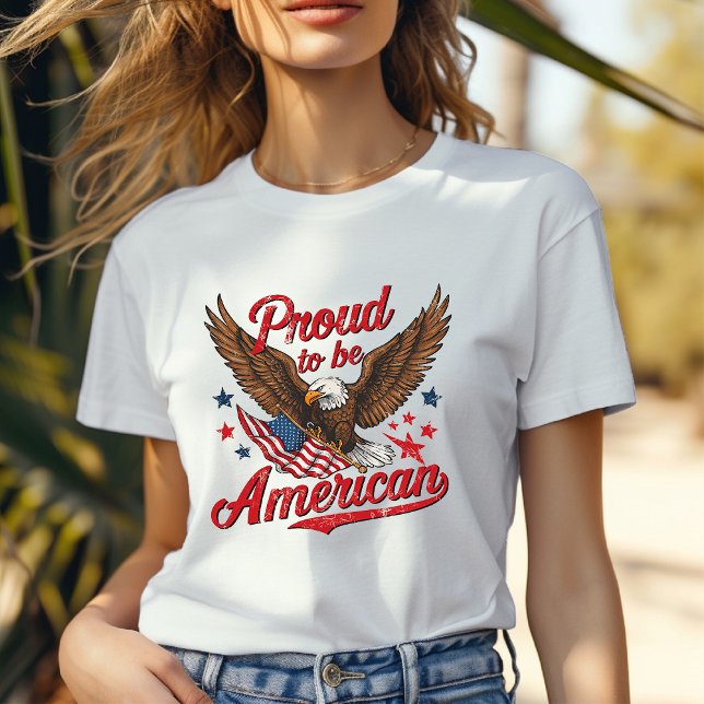 Orgulho De Ser Camiseta Americana (Criador carregado)
