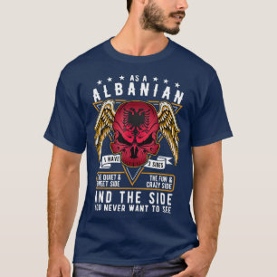 Orgulho de ser camiseta de presentes albaneses