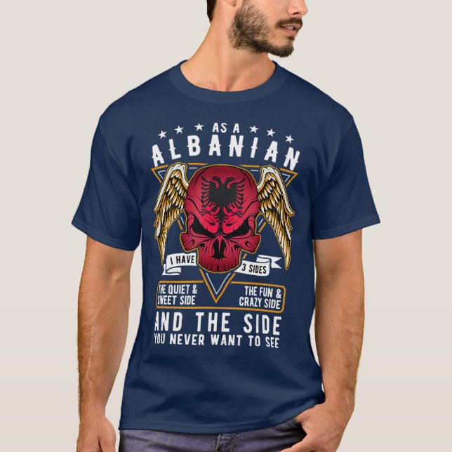 Orgulho de ser camiseta de presentes albaneses (Frente)