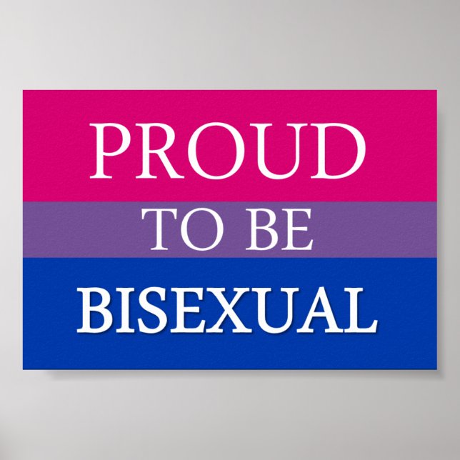 Orgulho de ser Poster bissexual (Frente)