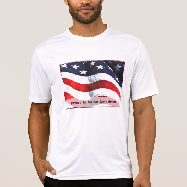 Orgulho de ser uma camiseta americana (Frente)