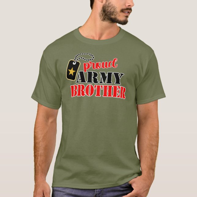 Orgulho do Irmão do Exército Americano T-Shirt (Frente)