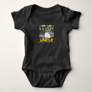 Orgulho do Tio Militar Americano Camisa Orgulho Mi