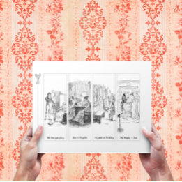 Orgulho e Preconceito: Jane Austen Paper Bookmark