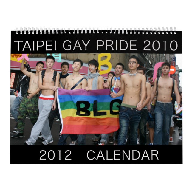 Orgulho gay 2010 de Taipei, calendário 2012 (Capa)