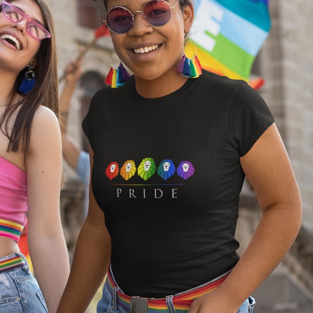 Orgulho gay - de Leões - LGBT Rainbow T-Shirt (Criador carregado)