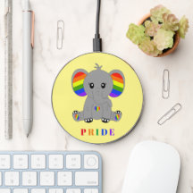 Orgulho gay LGBTQ - elefante giro com bandeira arc