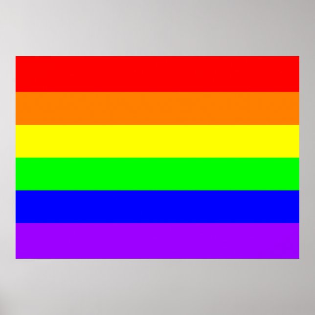 Orgulho gay Poster (cores puras) (Frente)