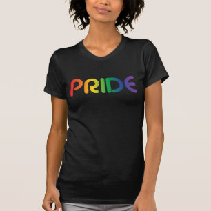 Orgulho gay Rainbow Text T-Shirt