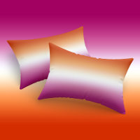 Orgulho Lésbico Ombre Bandeira Cor de Rosa Laranja