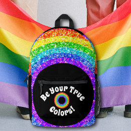 Orgulho LGBT Arco-íris Brilho seja suas verdadeira