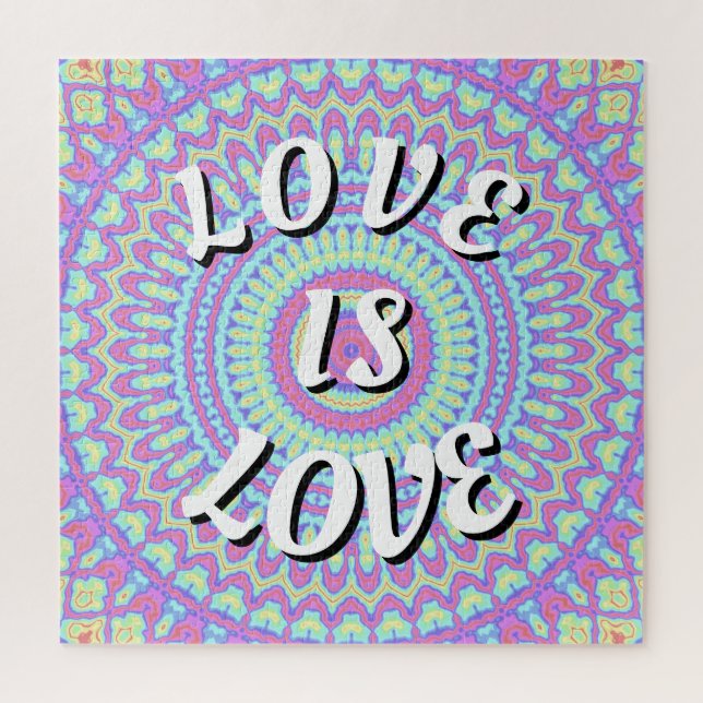Orgulho Love Is Love Quebra-Cabeça (Vertical)