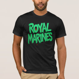 Orgulho Militar do Grafite Real Marines T-Shirt