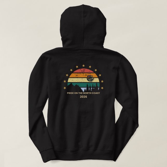 Orgulho na Camisa de Manga Longa da Costa Norte 20 (Verso do Design)