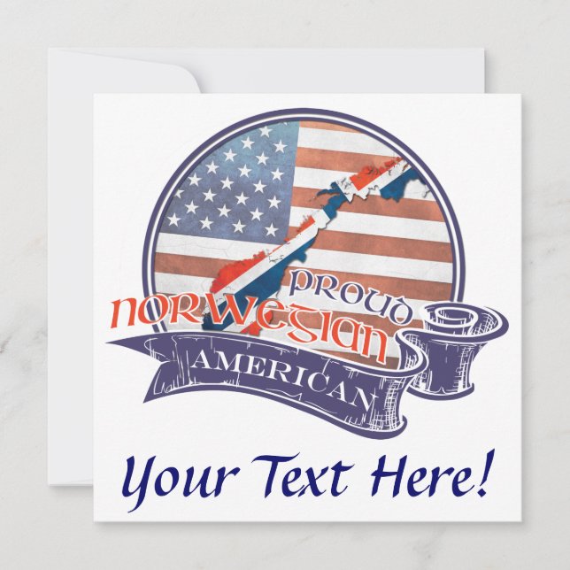 Orgulho norueguês americano (Frente)