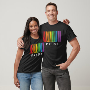 Orgulho Rainbow Barcode LGBTQIA+ T-Shirt