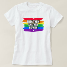Orgulho Rainbow Love T-Shirt
