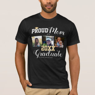 Orgulhosa Mãe Classe de Formando Boné T-Shirt