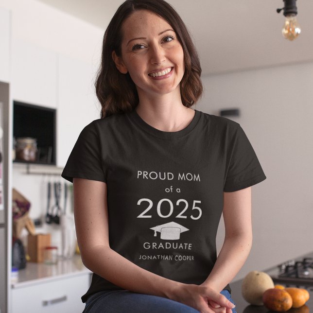 Orgulhosa Mãe da Camisa de Texto Branca do Boné 20 (Criador carregado)