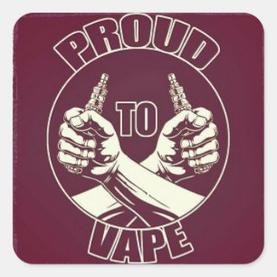 "Orgulhoso etiqueta de Vape"