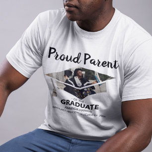 Orgulhoso Pai Da Graduada Camiseta de Foto