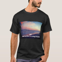 Orgulhoso por viver Em/Sobre Long Island Camiseta
