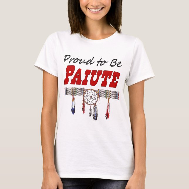 Orgulhoso ser senhoras do Paiute coube o t-shirt (Frente)