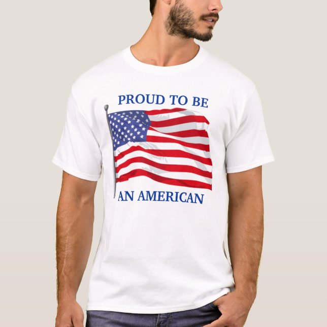 Orgulhoso ser t-shirt americano (Frente)
