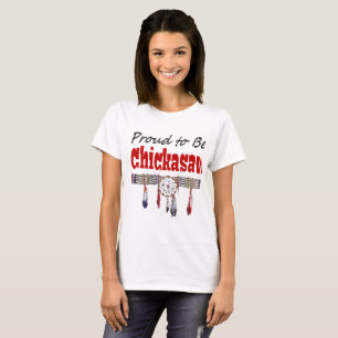 Orgulhoso ser t-shirt básico do Chickasaw