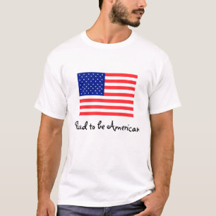 Orgulhoso ser t-shirt da bandeira americana