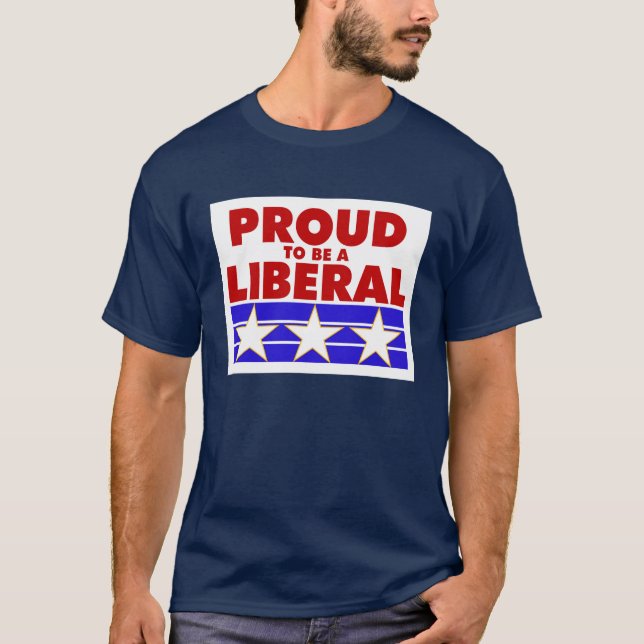 ORGULHOSO SER uma camisa LIBERAL do T (Frente)